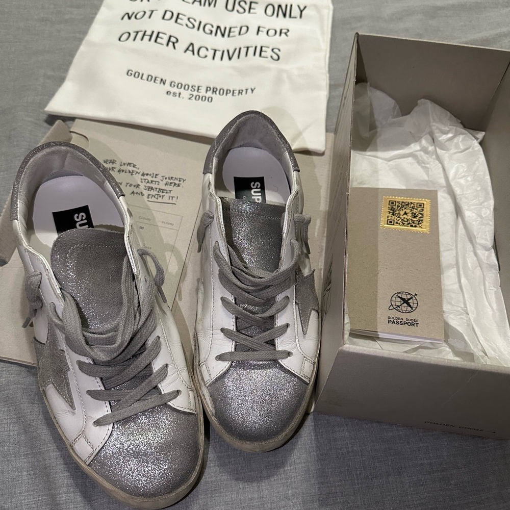 golden goose superstar silver